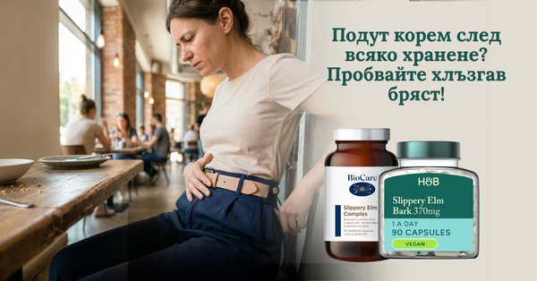 Подут корем след всяко хранене? Пробвайте хлъзгав бряст!