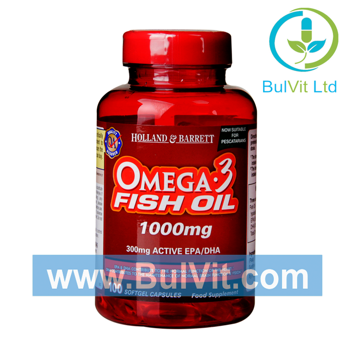 Омега-3 концентрирано рибено масло / Omega 3 Fish Oil 1000mg 120 capsules