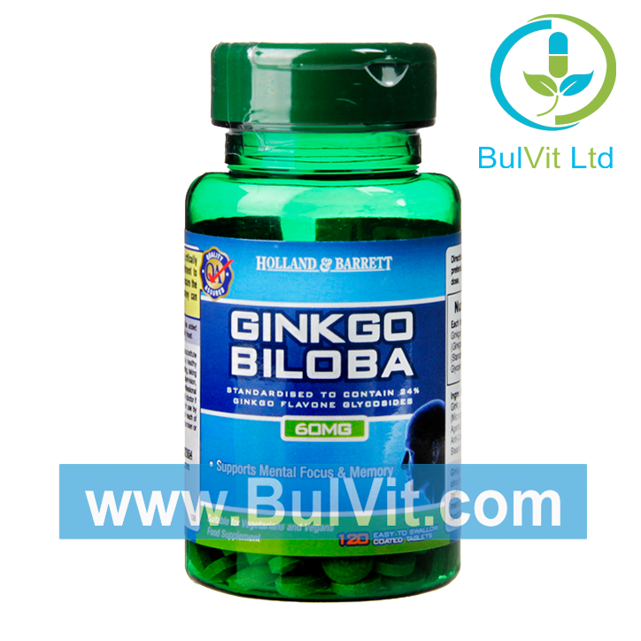 Гинко билоба (Ginkgo Biloba) 60мг 120 таблетки