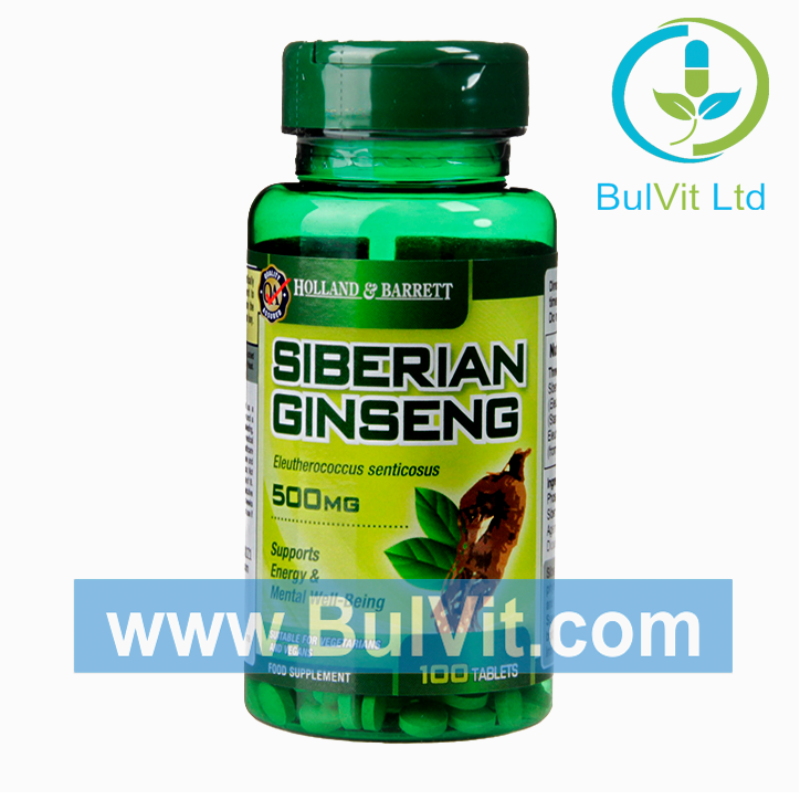 Сибирски женшен (Siberian Ginseng) 500мг 120 таблетки