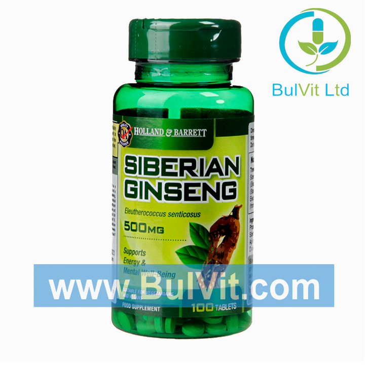 Сибирски женшен (Siberian Ginseng) 500мг 120 таблетки