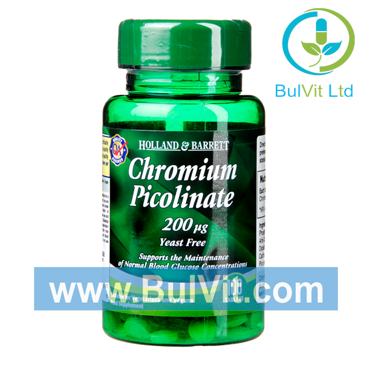 Хром / Chromium Picolinate 200mcg 90 tablets