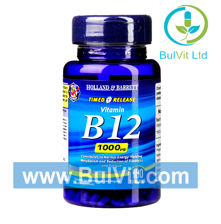 Витамин Б12 / Vitamin B12 1000ug 120 таблетки със забавено освобождаване