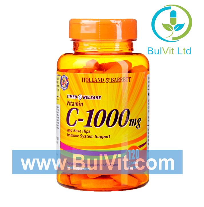 Витамин C с удължено освобождаване  / Vitamin C Timed Release 1000mg 120 tablets