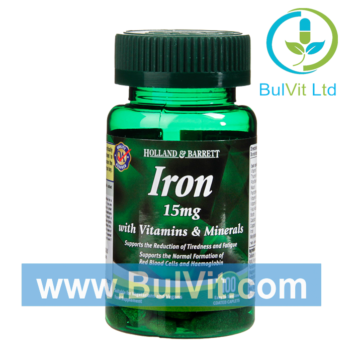 Желязо (Iron) 15 mg с витамини и минерали 90 таблетки