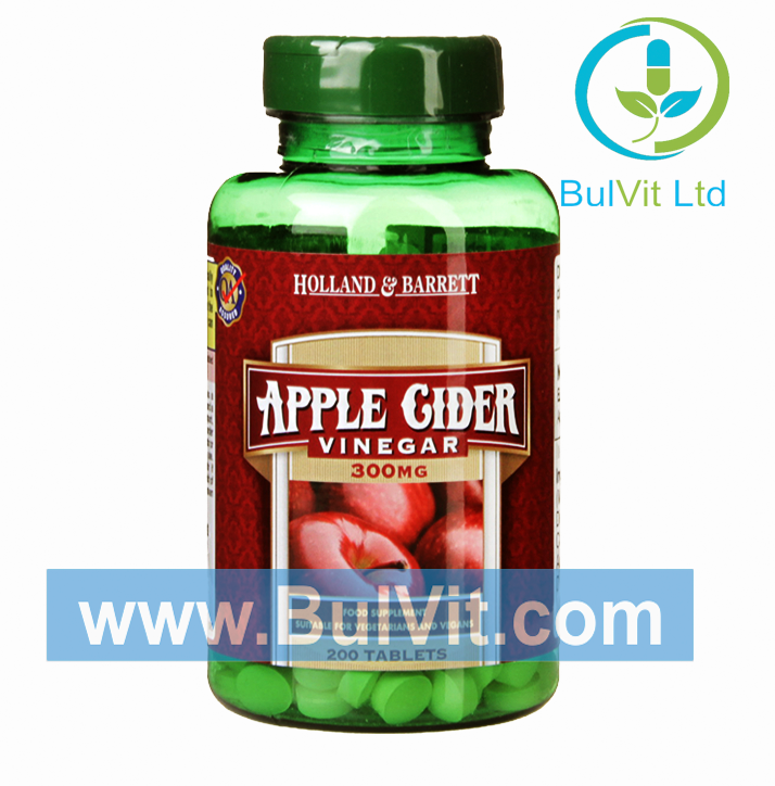 Ябълков оцет / Apple Cider Vinegar 300 mg 200 tablets