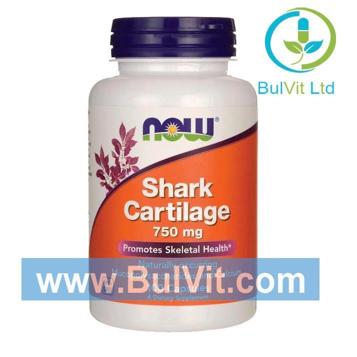 NOW  Shark cartilage / Хрущял от акула 750mg 100 capsules
