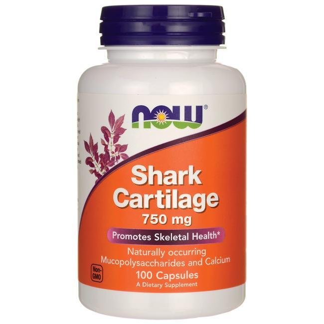 NOW  Shark cartilage / Хрущял от акула 750mg 100 capsules