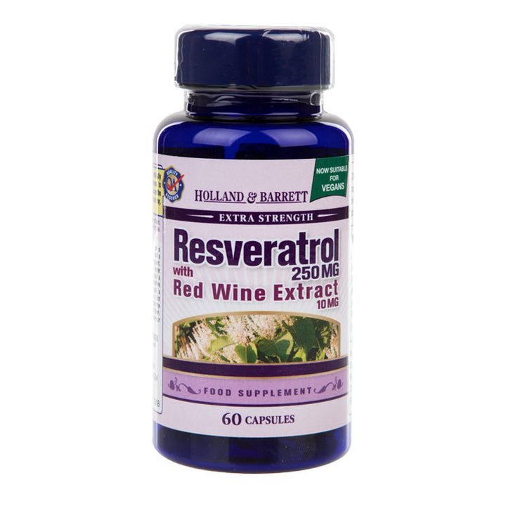 Ресвератрол (Resveratrol) 225mg с екстракт от червено вино 60 capsules