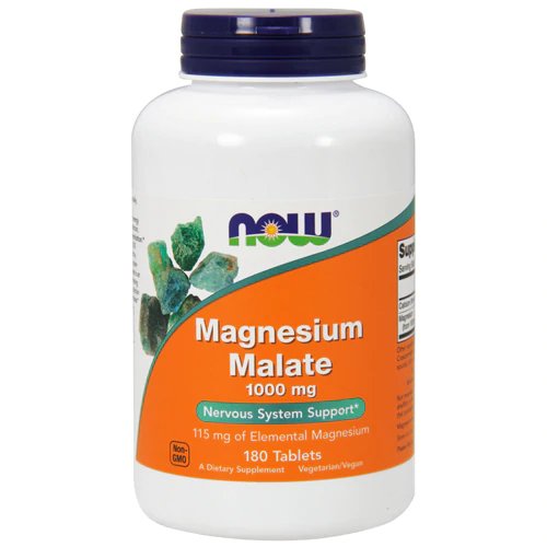 Магнезий Малат / NOW Magnesium Malate 1000mg 180 tablets