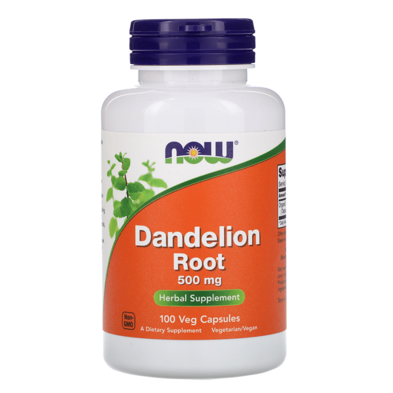 NOW Dandelion Root / Корен от глухарче 500mg 100 capsules
