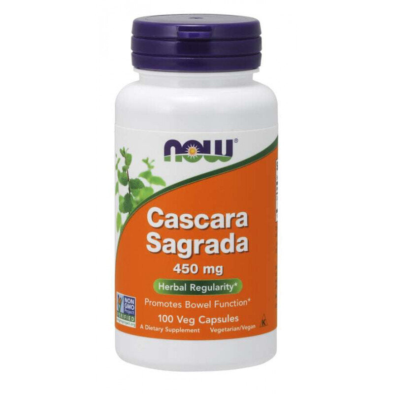 NOW Cascara Sagrada / Зърнастец 450mg 100 capsules