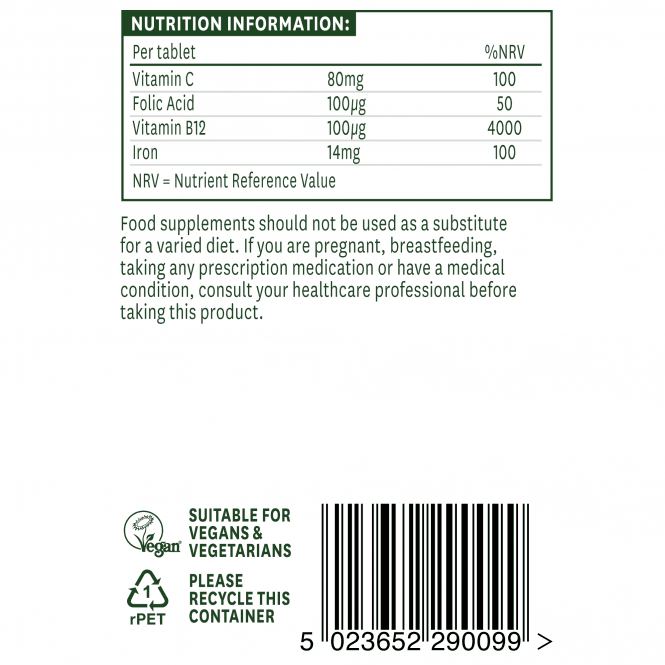 Нежно желязо формула / Iron Bisglycinate 14mg 90 tablets