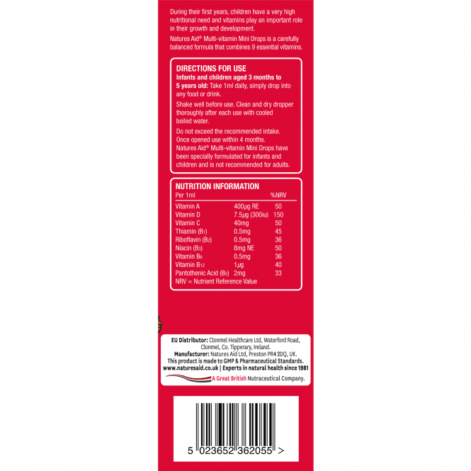 Мултивитаминни капки за деца / Mini Drops Multi-vitamin 50ml