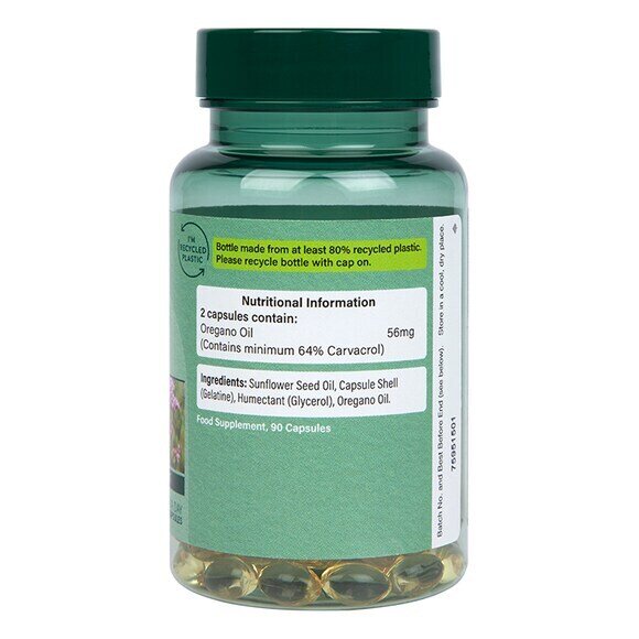 Mасло от риган (концентриран екстракт) (Oil of Oregano) 28мг 90 капсули