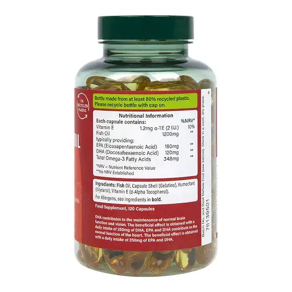 Омега-3 концентрирано рибено масло / Omega 3 Fish Oil 1200mg 120 capsules