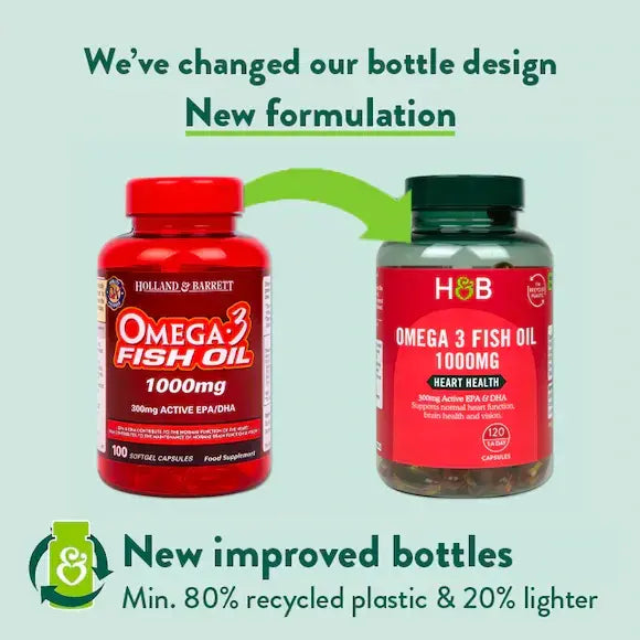 Омега-3 концентрирано рибено масло / Omega 3 Fish Oil 1000mg 120 capsules