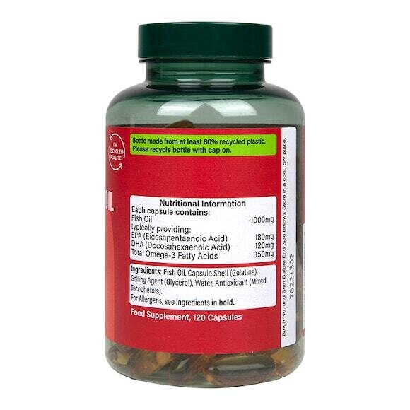 Омега-3 концентрирано рибено масло / Omega 3 Fish Oil 1000mg 120 capsules