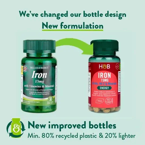 Желязо (Iron) 15 mg с витамини и минерали 90 таблетки