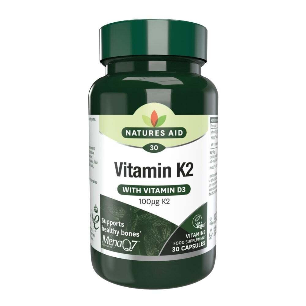 Натурален Витамин К2 + D3 (Vitamin K2 + D3) 100mcg 30 капсули