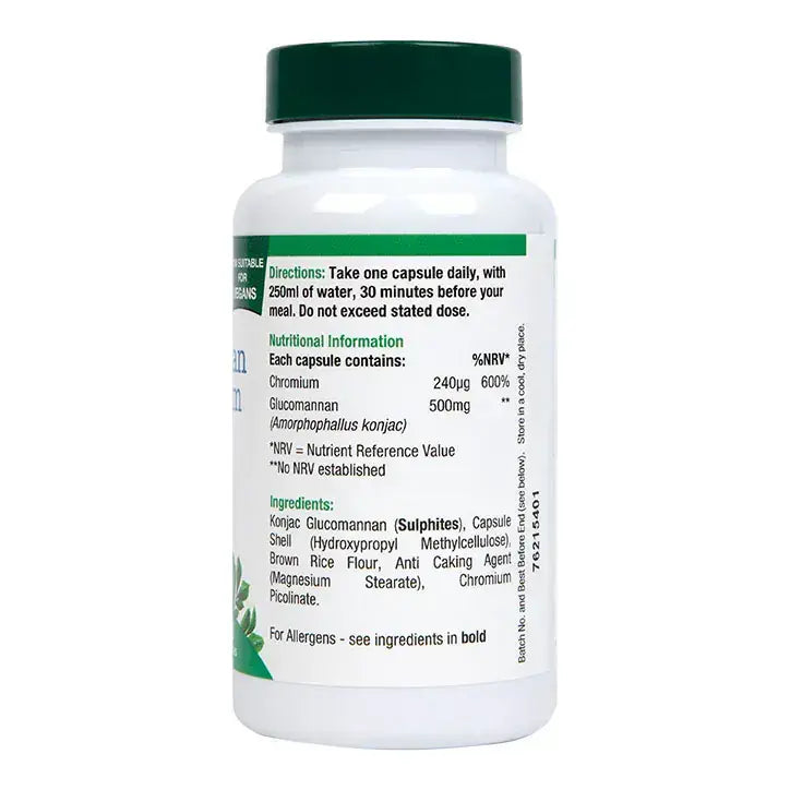 Глюкоманан и Хром / Glucomannan &amp; Chromium 90 capsules