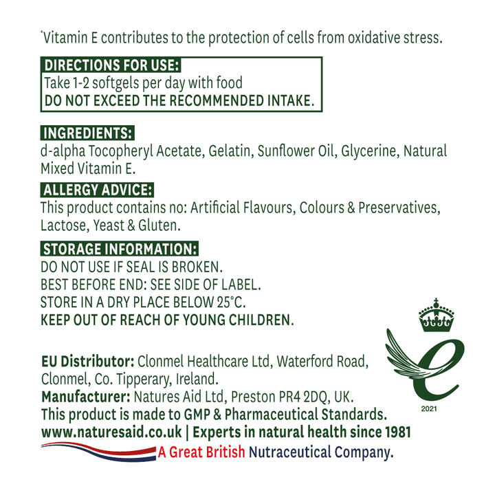 Витамин Е Натурален  / Natural Vitamin E 400iu 60 меки капсули