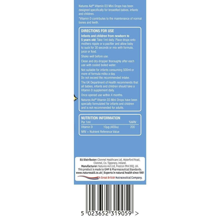 Витамин Д3 капки за деца / Mini Drops Vitamin D3 50ml