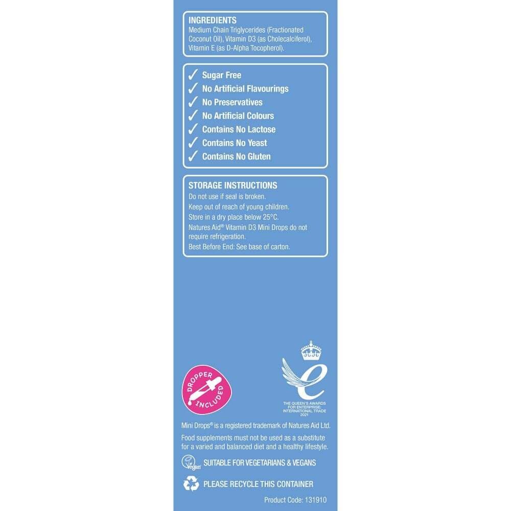 Витамин Д3 капки за деца / Mini Drops Vitamin D3 50ml