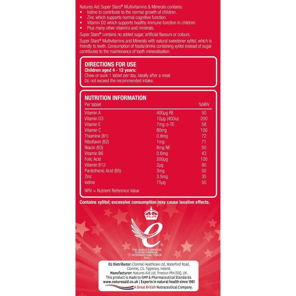 Мултивитамини и минерали за деца / Super Stars Multivitamins &amp; Minerals 60 дъвчащи таблетки