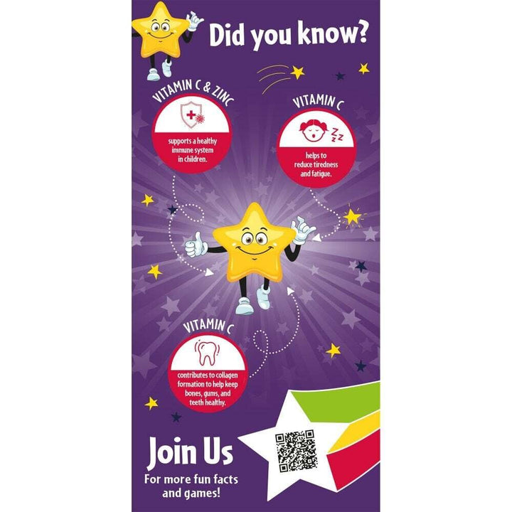Имунна формула с черен бъз за деца / Super Stars Immune Support 60 дъвчащи таблетки