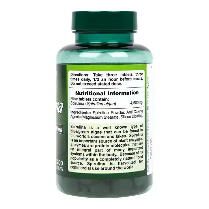 Спирулина / Spirulina 500mg 200 tablets