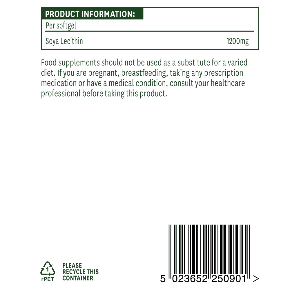 Соев Лецитин / Soya Lecithin 1200mg 90 softgels