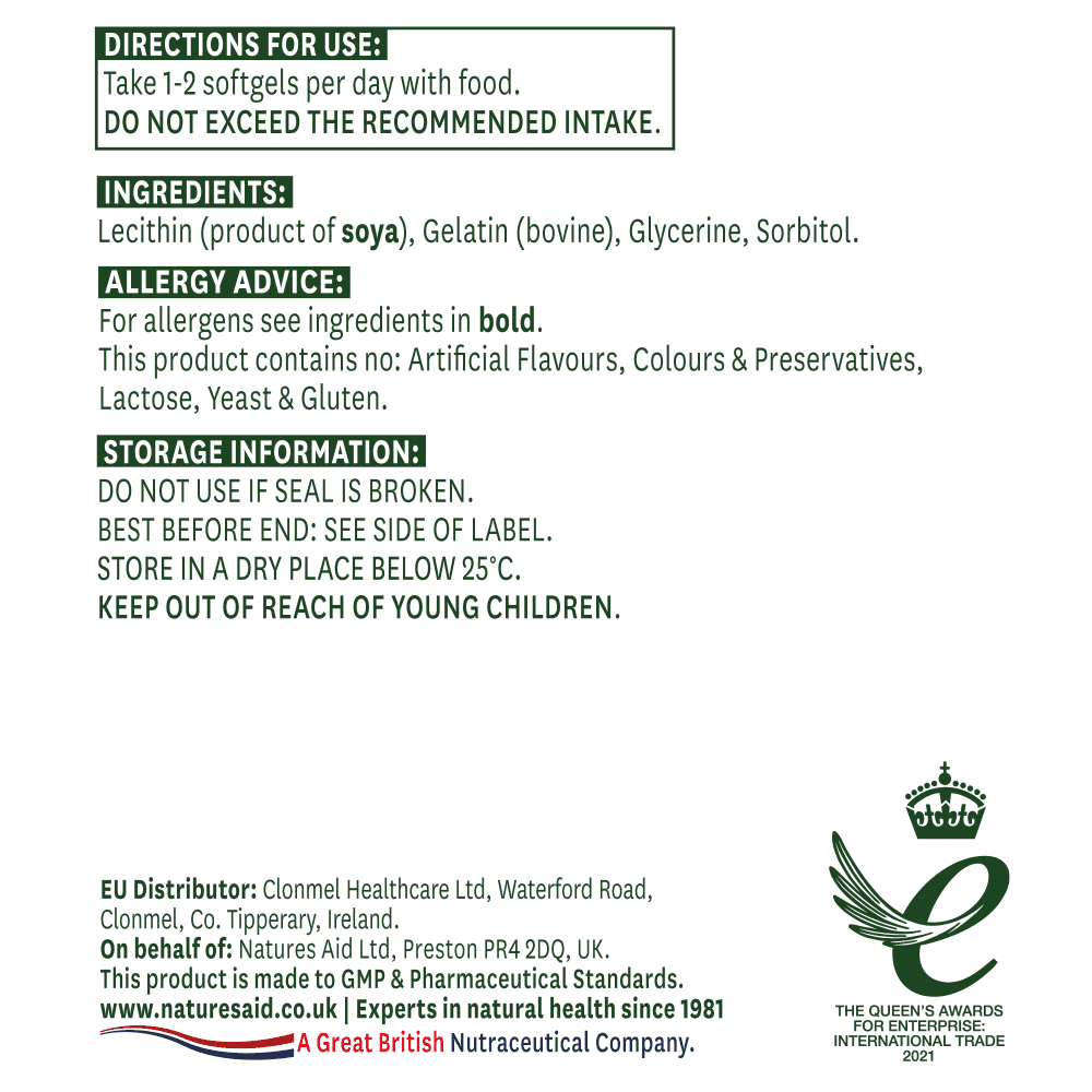 Соев Лецитин / Soya Lecithin 1200mg 90 softgels
