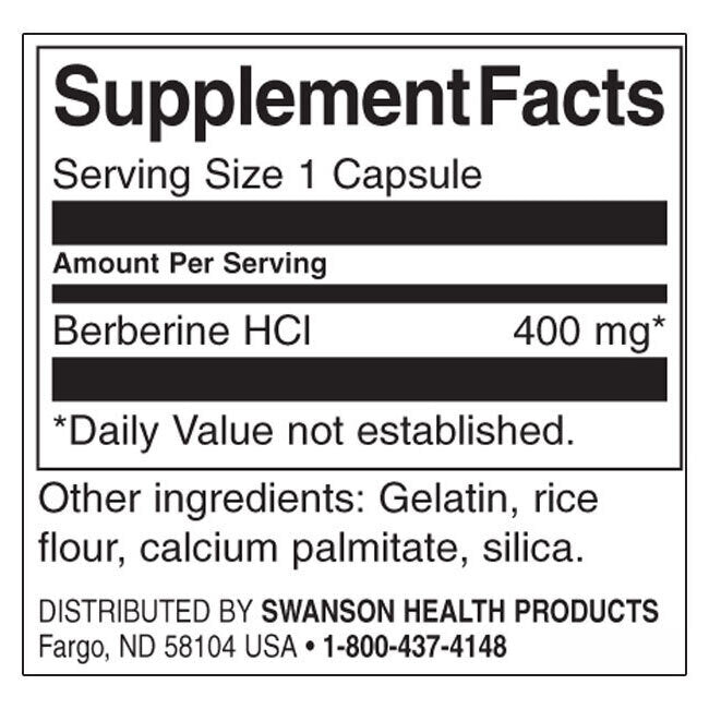 Берберин / Berberine 400mg 60 capsules