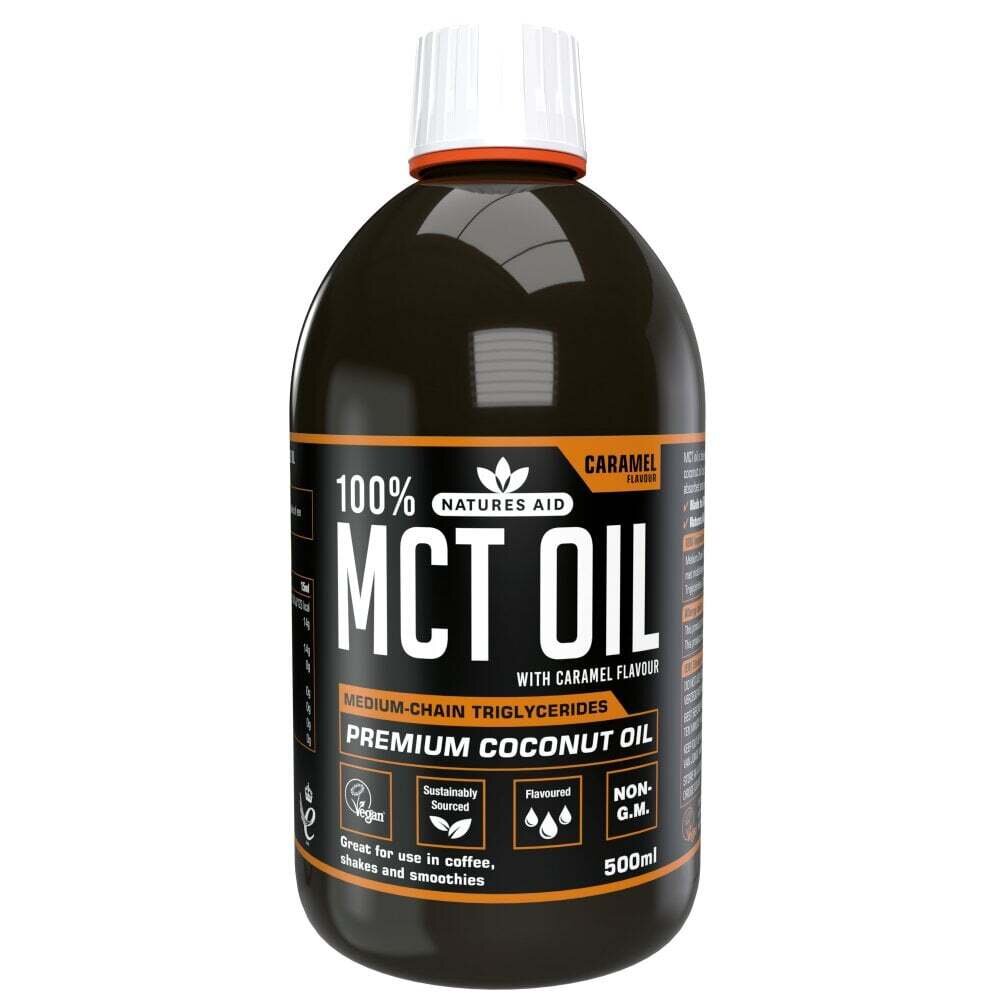 Фракционирано кокосово масло / MCT 100% Premium Coconut Oil 500ml Caramel