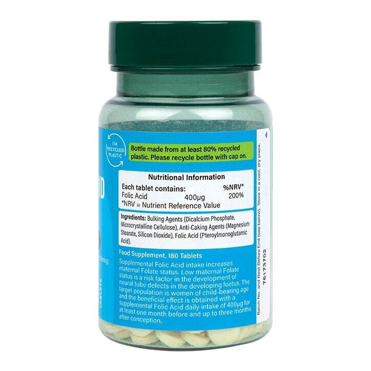 Фолиева киселина / Folic Acid 400mcg 180 tablets