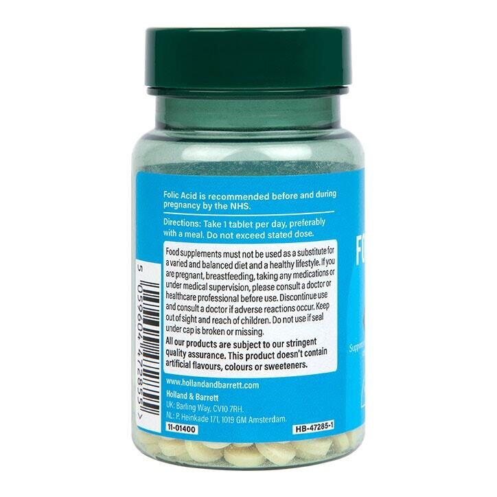 Фолиева киселина / Folic Acid 400mcg 180 tablets