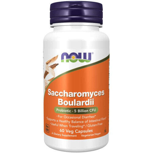 NOW Saccharomyces Boulardii / Пробиотик 5 млрд. 60 capsules