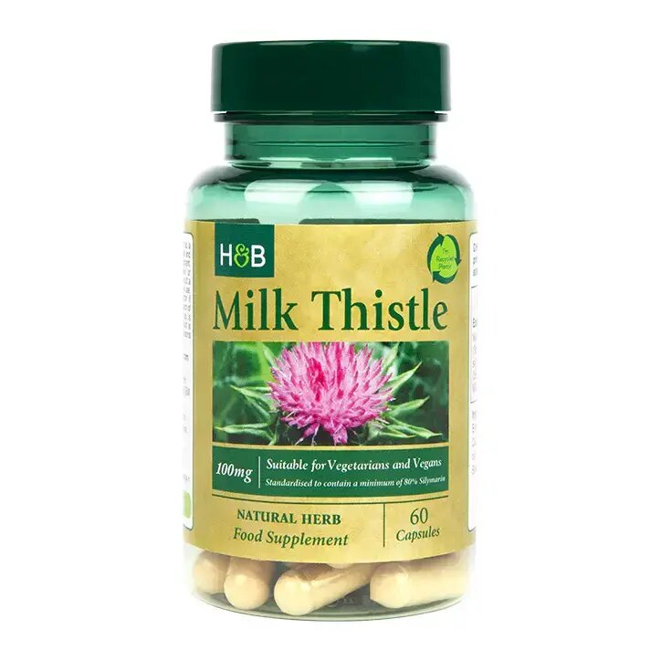 Бял трън екстракт (Milk Thistle) 60 капсули