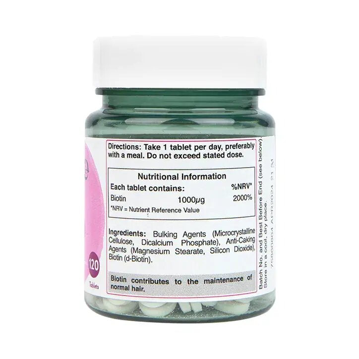 Биотин (витамин В7) / Biotin 1000mcg 120 tablets