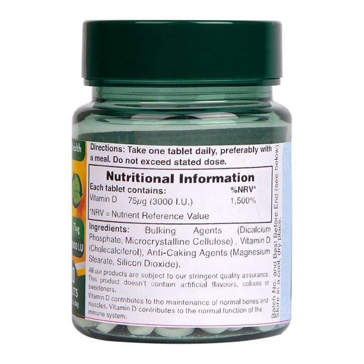 Витамин Д3 / Vitamin D3 3000 I.U. 120 tablets