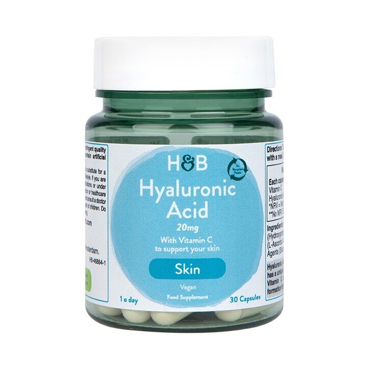 Хиалуронова киселина и витамин С (Hyaluronic Acid with Vitamin C) 20мг 30 капсули