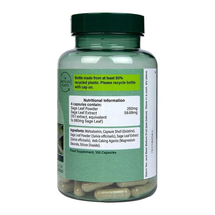 Салвия (градински чай) / Sage Leaf  252 mg 100 capsules