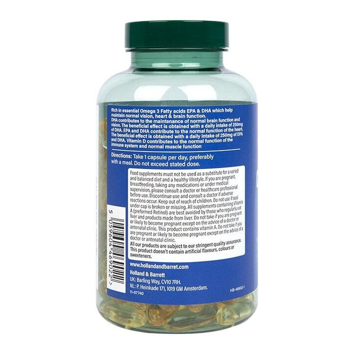 Омега-3 рибено масло от черен дроб на треска / Pure Cod Liver Oil 1000mg 120 capsules