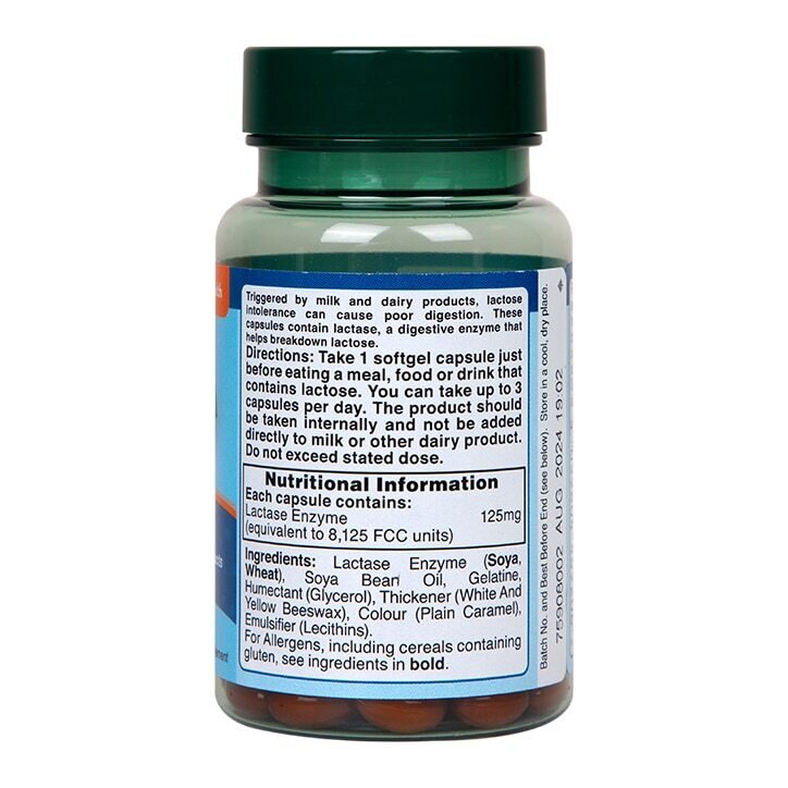 Лактаза ензими / Super Lactase Enzyme 125mg 60 capsules