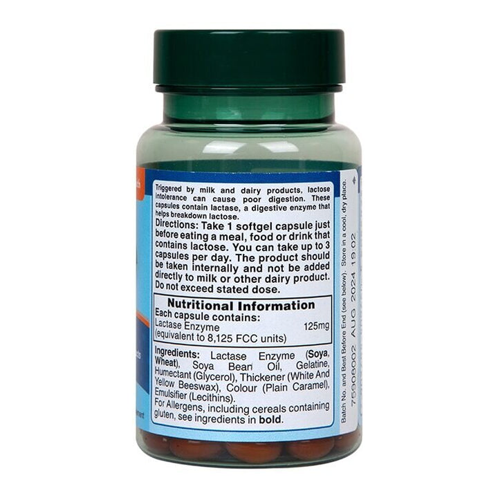 Лактаза ензими / Super Lactase Enzyme 125mg 60 capsules
