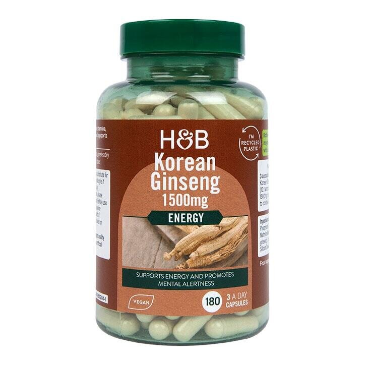 Корейски женшен (Korean Ginseng) 500мг 180 капсули