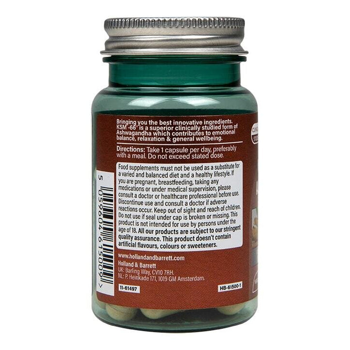 Ашваганда екстракт от корен (Ashwagandha KSM-66) 600mg 30 капсули