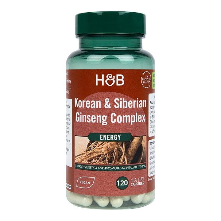 Женшен комплекс / Korean &amp; Siberian Ginseng Complex 120 capsules