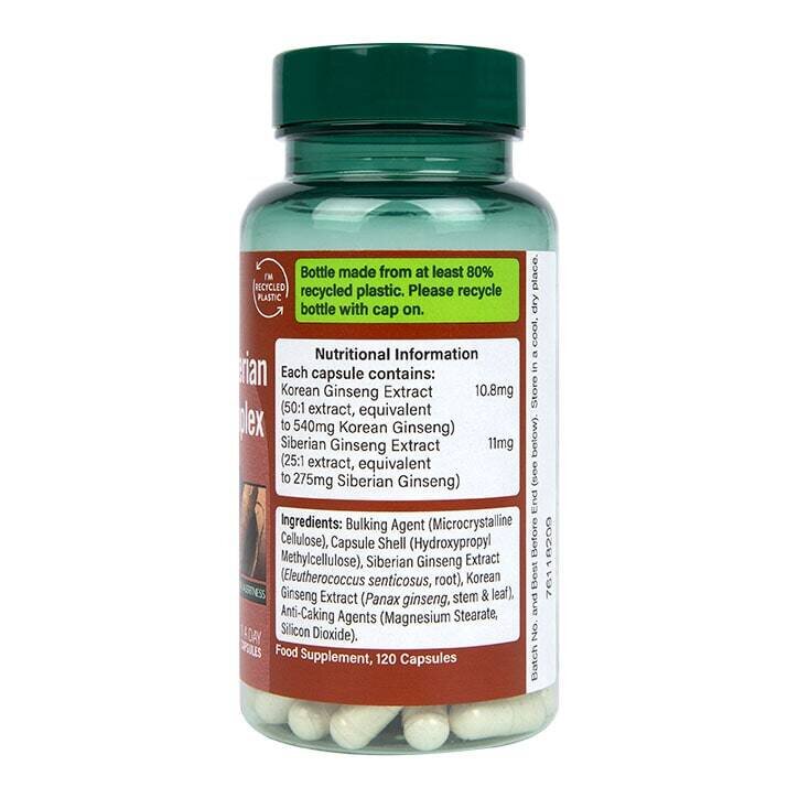 Женшен комплекс / Korean &amp; Siberian Ginseng Complex 120 capsules